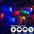 thumbnail image 4 of C6 Christmas String Lights Indoor Outdoor, 50 LED 16.4 Ft Battery Operated Fairy Lights Timer 8 Modes Waterproof Xmas Lights for Home Patio Garden Christmas Tree Decoration, 4 of 6
