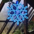 thumbnail image 2 of Cadena de luces eléctricas colorido LED de 20 pulgadas para Cafe Party Christmas Azul Cola Luces de copo de nieve, 2 of 8
