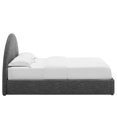 thumbnail image 4 of Platform Bed Frame, Full Size, Grey Gray, Fabric, Bedroom, Modern Contemporary HB36783, 4 of 9