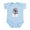 Sky Blue, variant on CafePress - IWI SKY HIGH Body Suit - Baby Light Bodysuit, Size Newborn - 24 Months
