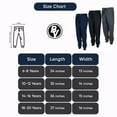 thumbnail image 6 of Brooklyn Vertical Boys' Fleece Cotton Joggers Sweatpants with Reflective Zipper Pocket and Drawstring, Small-XL, 6 of 6