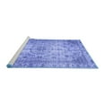thumbnail image 2 of Ahgly Company Machine Washable Indoor Rectangle Persian Blue Traditional Area Rugs, 7' x 10', 2 of 4