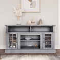 thumbnail image 2 of BELLEZE TV Stand Media Entertainment Center - Astorga (Light Gray), 2 of 7
