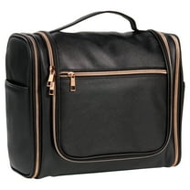 Walmart Makeup and Cosmetic Carry All Travel Toiletry Bag with Hanging Hook for Adult , Black ,14" x 5.5" x 10.5"
