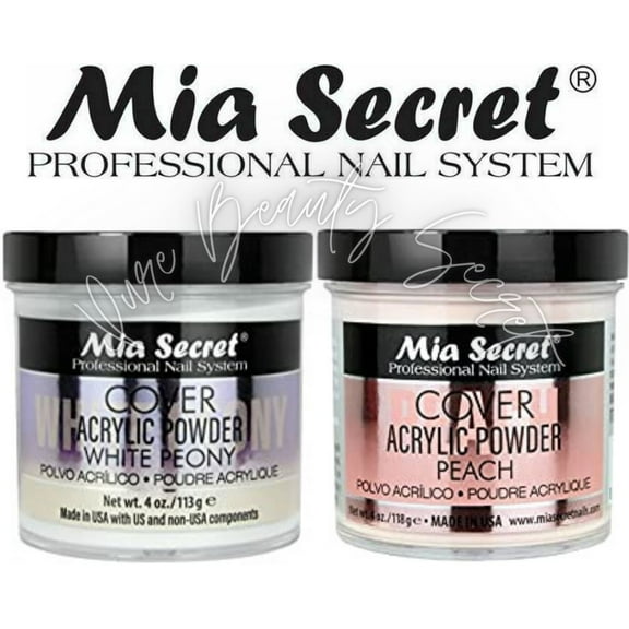 Mia Secret - COVER (WHITE PEONY   PEACH) 4 oz