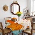 thumbnail image 3 of Thanksgiving Pumpkin Table Cloth Waterproof Tablecloths, Orange Yellow Autumn Maple Leaf Tablecloth Dining Table Cover for Kitchen Party Tabletop Outdoor, Square Tablecloth 54x54 Inch, 3 of 9