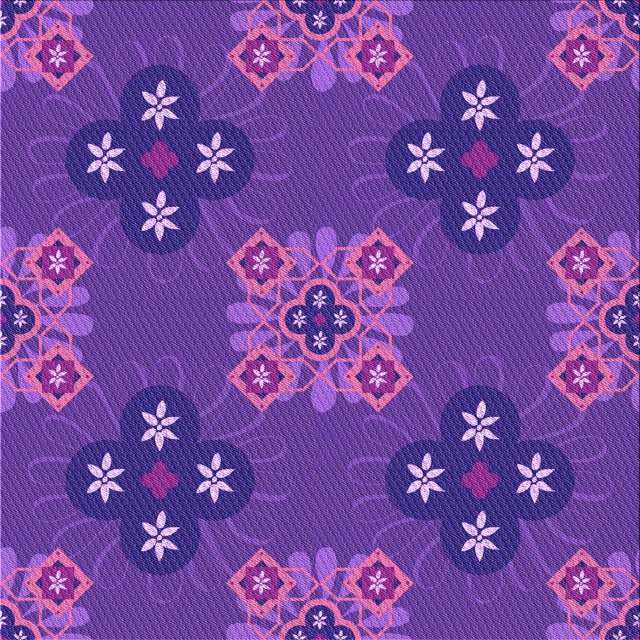 Ahgly Company Machine Washable Indoor Square Transitional Purple Amethyst Purple Area Rugs, 4' Square