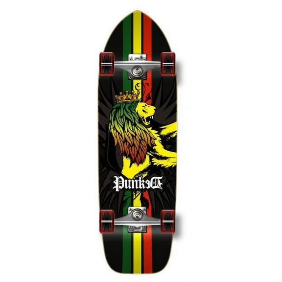 Yocaher Old School Longboard Complete - Rasta