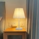 thumbnail image 1 of Lámpara de mesa de noche, pantalla de tela, dormitorio sala de estar, blanco, 1 of 7