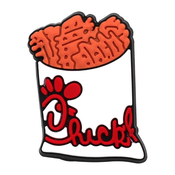 Charms 1pcs Food fried chicken Series Zapatos Encantos De Dibujos Animados Pin Crocs Aceessories Jibbitz diy Zapatillas Decorar Regalos Para Niños