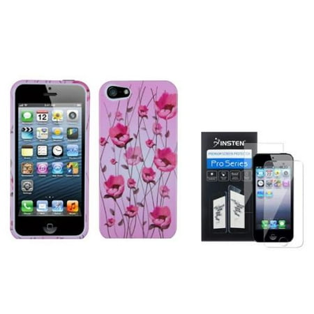 - Insten Sunroom Case for Apple iPhone SE / 5S / 5 (+ 2-LCD Kit Front and Back Clear protector)