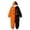P-33Orange3, variant on MEZZALL Patchwork Pumpkin Onesie For Adult Halloween Velvet Long Sleeve Hooded Pajamas Holiday Loungewear Jumpsuits One-Pieces