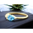 thumbnail image 4 of SHREENATHJEWELRY 7x5MM / 1 Ct Swiss Topaz Engagement Ring - Cluster Anniversary Gift for Women, 4 of 10