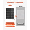 thumbnail image 3 of 17x13 Inch Pegboard Display Stand with 15 Hooks Thickened Cold Rolled Steel Panel for Grocery Retail Store Jewelry Shop Black, 3 of 6
