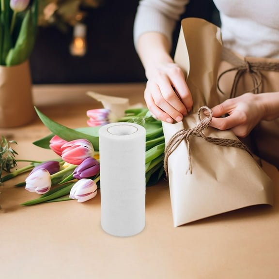 GOOHOCHY 15cm x 25 Yards Wedding Tulle Roll Spool Tutu Skirt Fabric Wedding Party Gift Bow Craft (White)