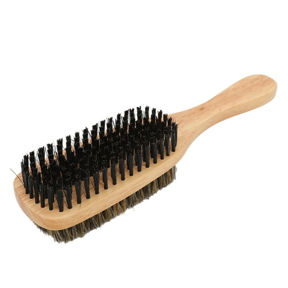 Men Barba Cepillo, Cepillo de Barba de Doble Cara Manija de Madera de Goma Ergonomía Gran Tamaña, Dureza Media para El Hogar
