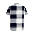 thumbnail image 5 of Awdenio Mens Shirts Casual Plaid Turndown Collar Poket Casual Short Sleeve Buttons Shirt Stretchy, Comfortable Fit for Summer, 5 of 6