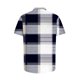 thumbnail image 5 of Blusa y camisa de manga corta con cuello vuelto para hombre, camisa informal con botones y estampado a cuadros, de manga corta y solapa., 5 of 6