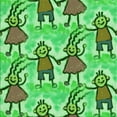 thumbnail image 1 of Ahgly Tapis d'Intérieur Lavable en Machine Carré Transitionnel Vert Lime Foncé, 4 Pieds Carré, 1 of 7