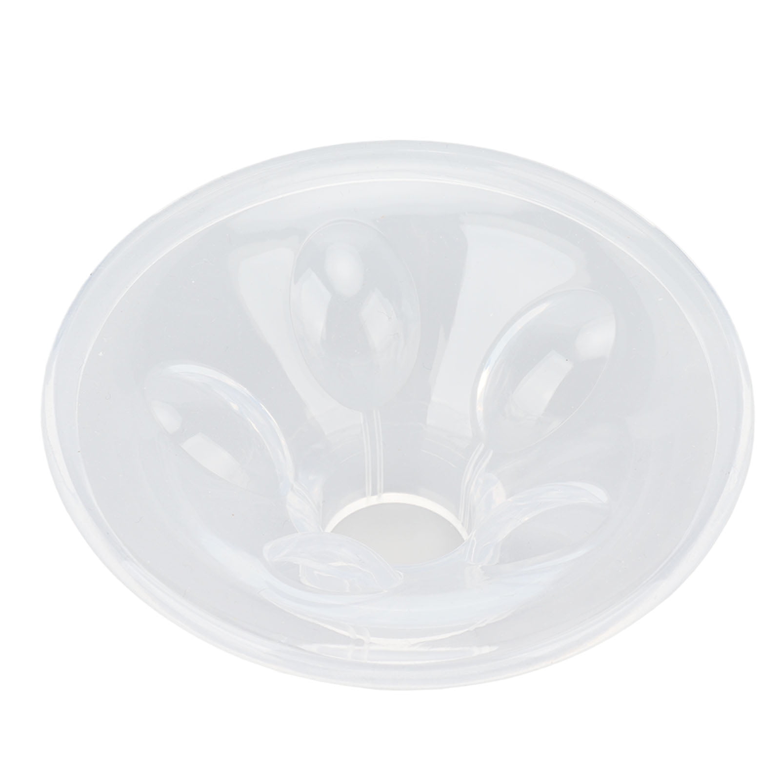 Ergonomic Silicone Breast Pump Breast Shields Petal Shape Replacement Breast Pump Flanges, 10 in / 25.4 cm