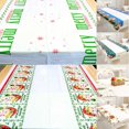 thumbnail image 4 of Christmas Tablecloth PVC Table Cover Rectangle Tablecloth for Merry Christmas Holiday New Year Eve Party Decorations Supplies,44x72inch, 4 of 6