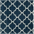 thumbnail image 2 of SAFAVIEH Montreal Lennart Geometric Quatrefoils Shag Area Rug, Blue/Ivory, 6'7" Square, 2 of 5