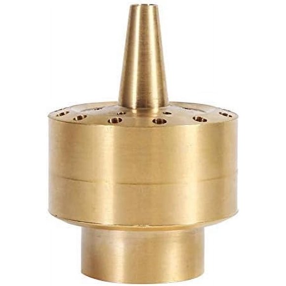 Brass Column Fireworks Water Fountain Nozzle Sprinkler Golden Garden Pond Fountain Water Spray Head Watering Misting Accessories(3/4")