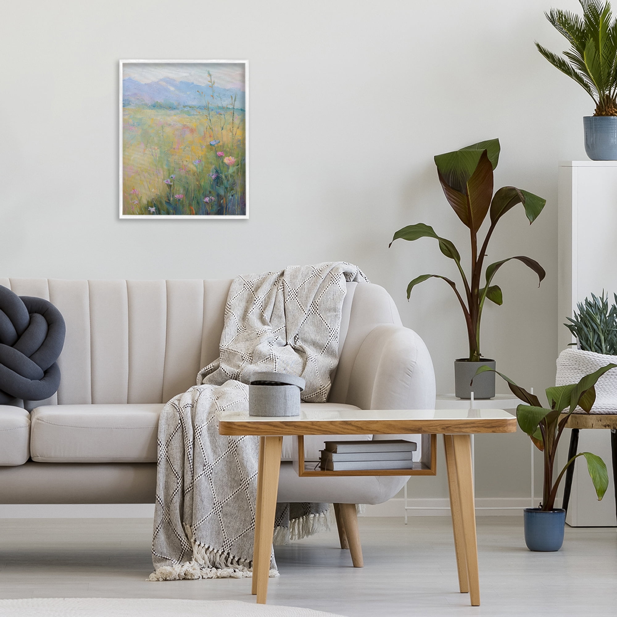 Stupell Industries Peaceful Meadow's Embrace White Framed Giclee Art, design by Svetlana Aleynikova