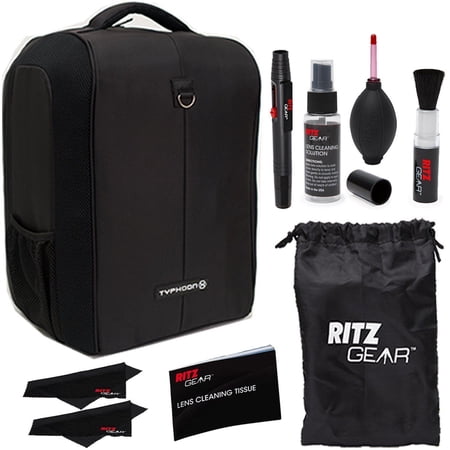 Yuneec Typhoon H Soft Backpack Black Expandable Bags + Premium Cleaning Bundle