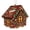B, variant on DIY Christmas Candy House Ornaments Gingerbread House Kit Tabletop Decor Holiday Art Craft Gift for Adults