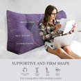 thumbnail image 2 of Rounuo Bed Wedge Pillow for Headboard, Twin Triangular Reading Pillow Linen Large Bolster Backrest Support Upholstered Lumbar Cushion Purple 39"x20", 2 of 6