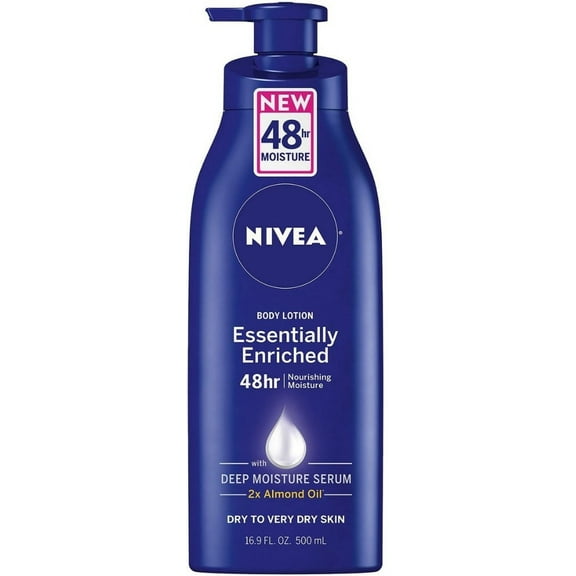 NIVEA Essentially Enriched Body Lotion 16.9 oz (Pack of 2)