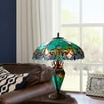 thumbnail image 2 of RADIANCE Goods Tiffany-Style 3 Light Victorian Double Lit Table Lamp 18" Shade, 2 of 2