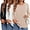 Light Khaki-White-Black, variant on MOSHU 3 Pack T Shirts for Women Crew Neck Long Sleeve Womens shirts Casual Loose Fit Fall Tops