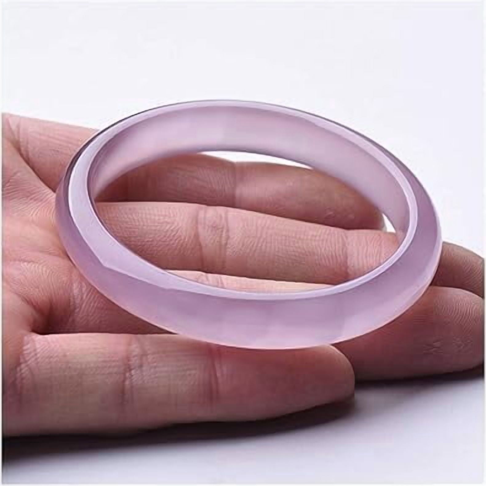 Natural Pink Jadeite Bracelet Real Jade Jewelry Bangle for Women 70-74MM