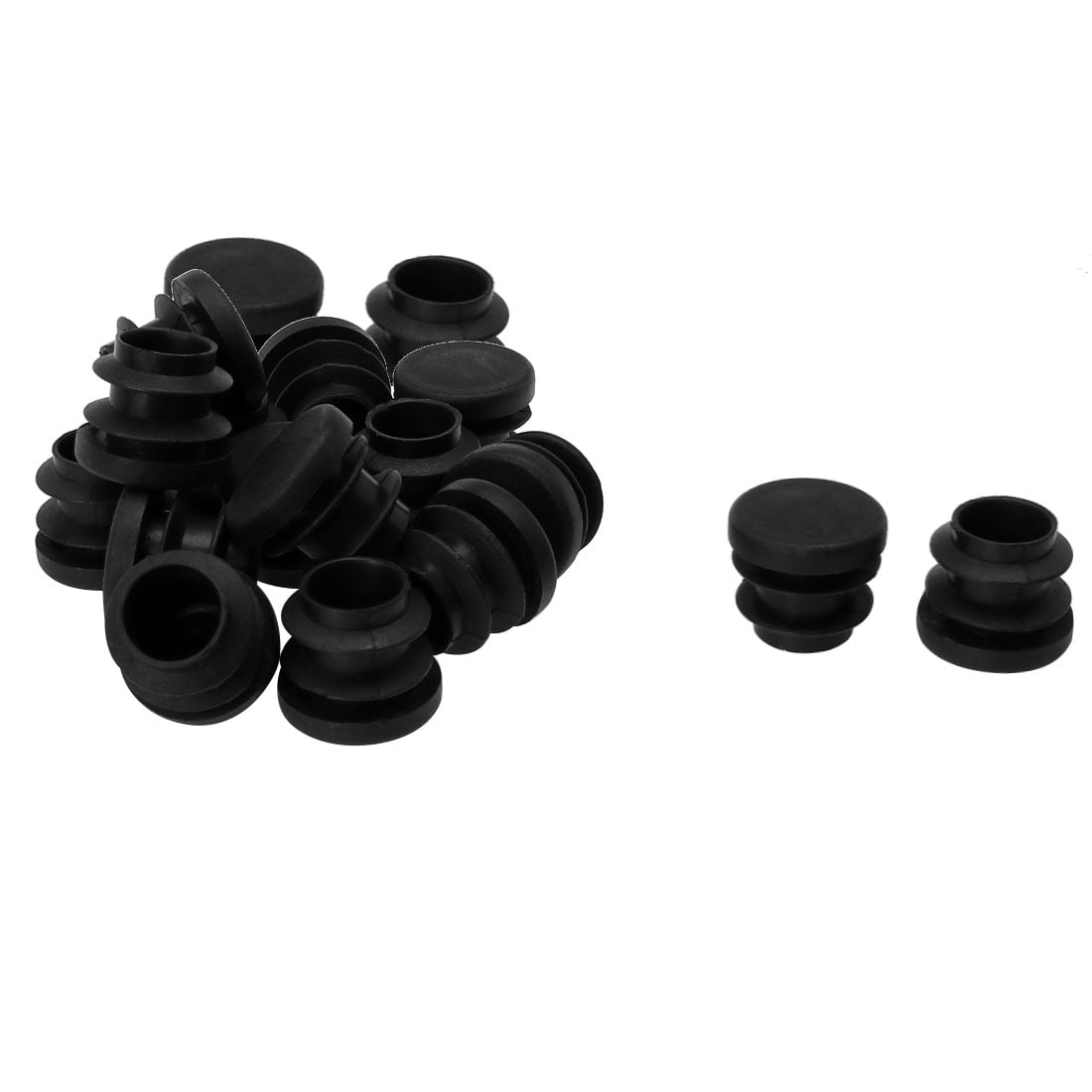 5/8' 16mm OD Plastic Round Tube Inserts Protector 18pcs, 0.51'-0.6' Inner Dia