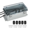 thumbnail image 1 of Joinfworld 9x5x4.3 Outdoor Extension Cord Cover for Outside Waterproof Outdoor Electrical Box Outlet Plug Cover Cord Protector Plastic Connection Box, 1 of 6