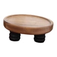 thumbnail image 4 of Soporte de pedestal de madera, bandeja decorativa, centro de mesa, portavelas, elevador de madera para botellas, dispensador de jabón, decoración de M, 4 of 8