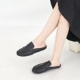 thumbnail image 5 of Ablanczoom Mules Women Flats Shoes: Loafers Women Comfortable Dressy Round Toe Slip-on Work Slides Sandals, 5 of 6