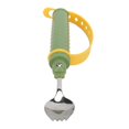 thumbnail image 5 of Adaptive eating utensils for people with Parkinson's disease and tremors - weighted spoon with easy-grip handle, BPA-free, shockproof-Good, 5 of 5