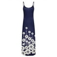 thumbnail image 2 of YAGHYAGH Womens Floral Print Sling Long Dress Summer Beach Sleeveless Sundress, 2 of 3