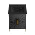 thumbnail image 3 of Modway Awaken 24" Solid Wood and MDF Bathroom Vanity in Black, 3 of 7