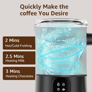 KitGody 4 in 1 Automatic Milk Warmer Stainless Steel, Foam Maker for Espresso, Coffee, Milk, Latte Cappuccino, Macchiato, Hot Chocolate