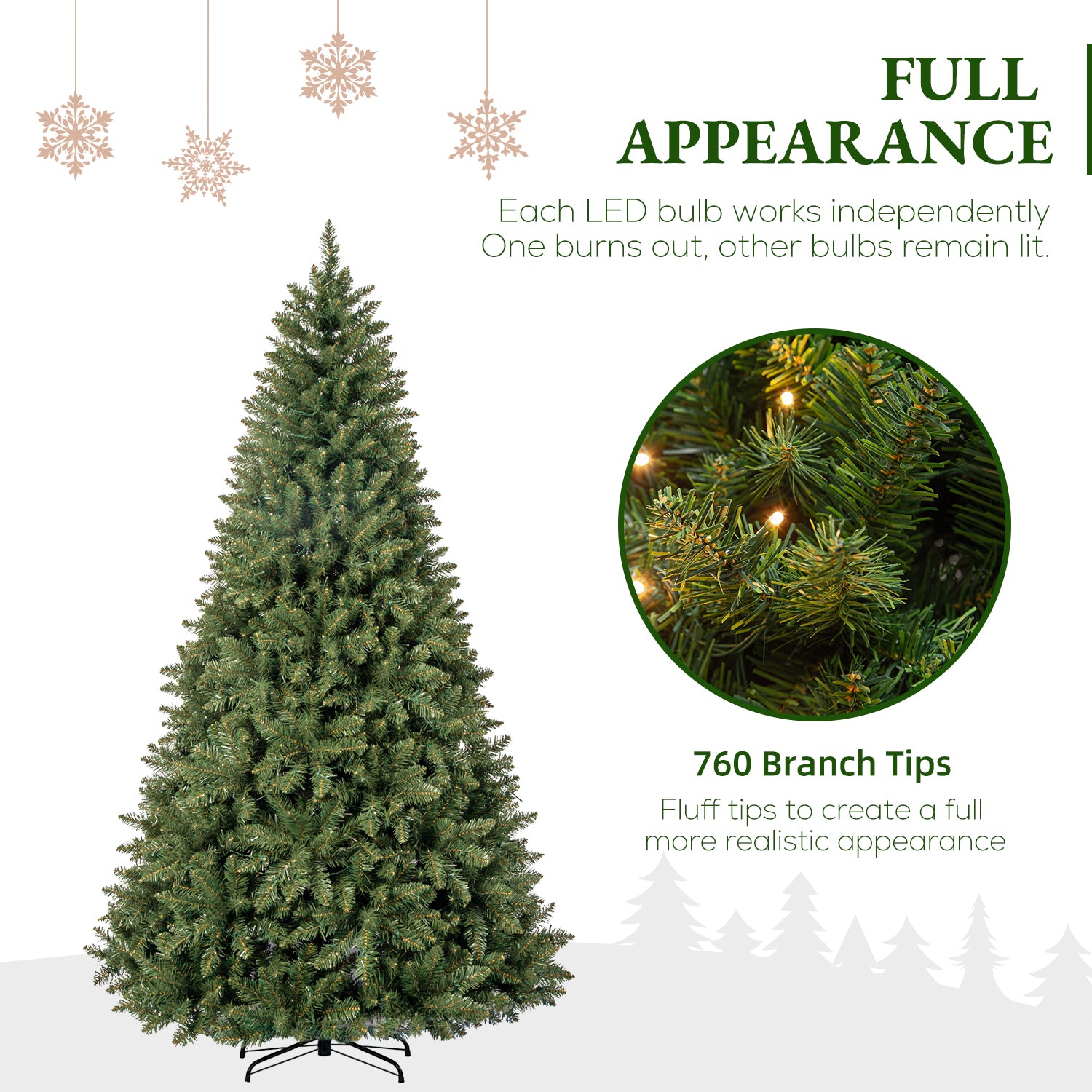 Vivatrees 6ft Pre-Lit Artificial Christmas Tree photo 7