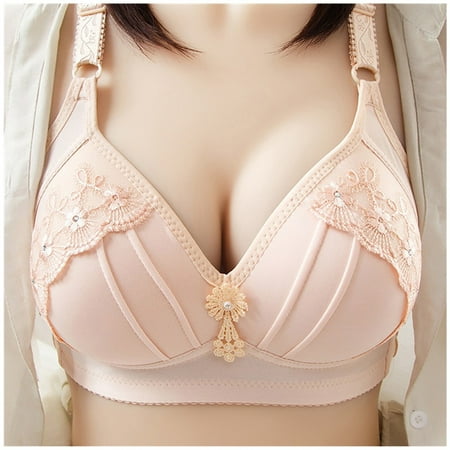 

Hunpta Sports Bras For Women Plus Size Bra No Steel Ring With Chest Pad Sexy Comfort Bra