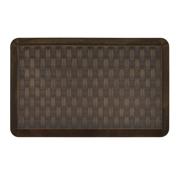 Better Homes & Gardens Woven Basket Kitchen Mat, Oil Rubbed Brown-, 21 x 32