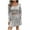 Gray, variant on YUGYXL 2 Piece Outfits for Women Long Sleeve Knitted Crop Top and A-Line Mini Skirt Matching Sweaters Vacation Sets Gray M