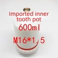 thumbnail image 4 of Yihao Factory Wholesale 600ML PVC Corrosion-Resistant Paint Sprayer Barrel with M16*1.5 Internal Thread, Lightweight 0.15kg & Compact 18cm Design for Air Compressor Tools, Easy-Clean Internal Teeth, 4 of 6