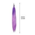 thumbnail image 3 of Peluca, coleta, trenza de boxeo de colores, gomas elásticas para niños, extensión de cabello, pieza de extensión, 3 of 3