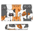 thumbnail image 2 of Bingfone Funny Cats Large Gaming Mouse Pad,Extended Desk Mousepad With Stitched Edges,Non-Slip Base,Water Resist Keyboard Pad For Gamer, Office & Home, 29.5 X 16 In, 2 of 9